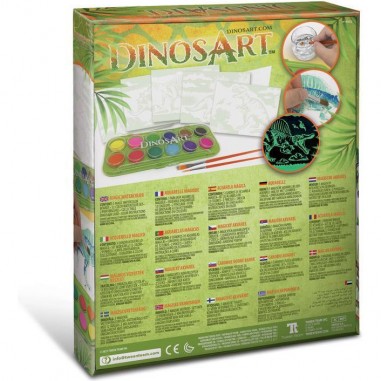 Aquarelle magique : dinosaures - dinosart - Dinos Art
