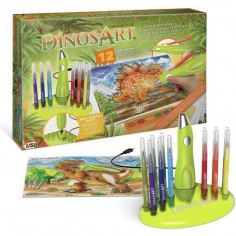 Coffret stylo projeteur éléctrique - Dinos Art