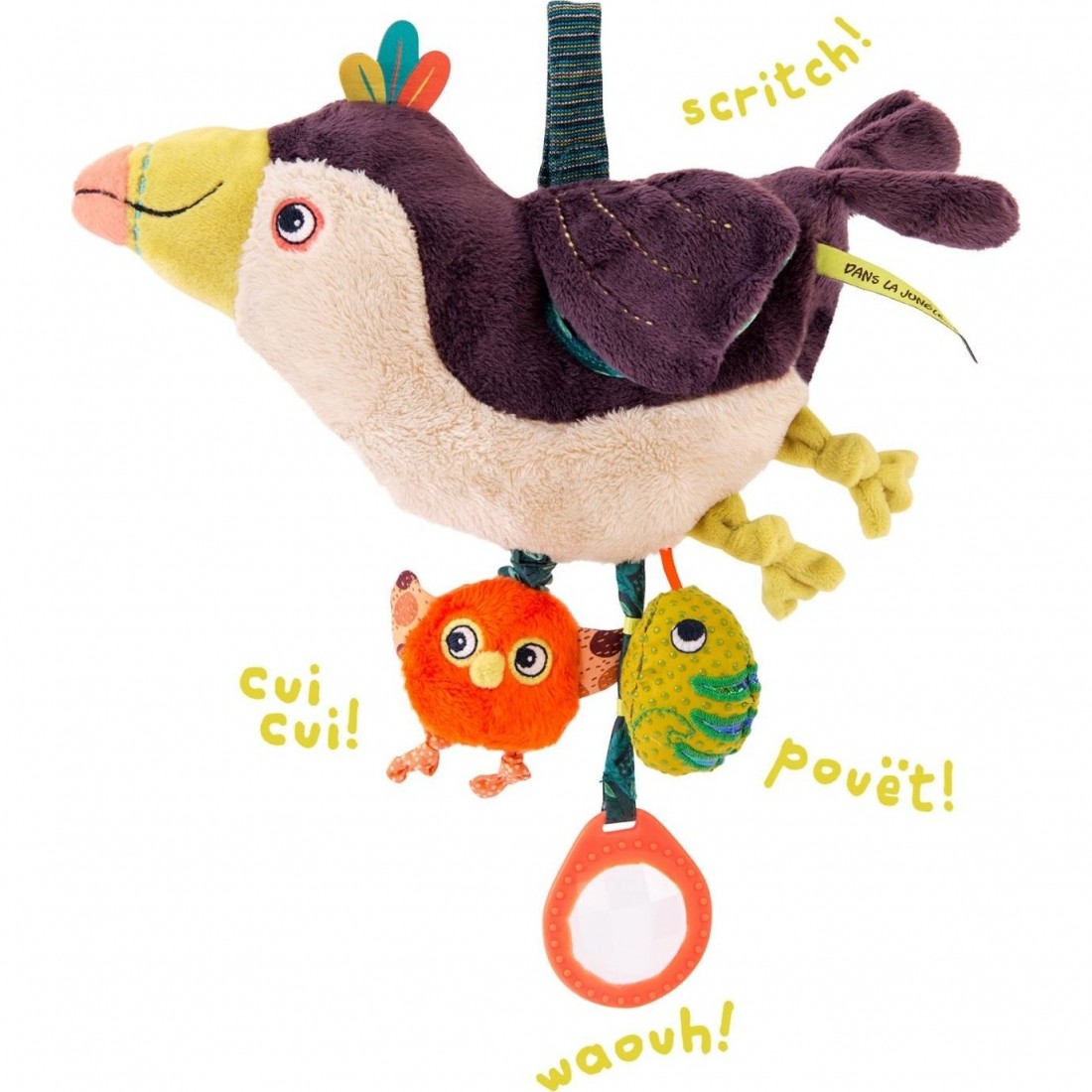 Mobile de poussette de dinosaure, jouet de poussette de dinosaure, lanière  de poussette, jouet de landau, hochets de bébé, accessoire de landau de  décoration de landau, cadeau de bébé unisexe 