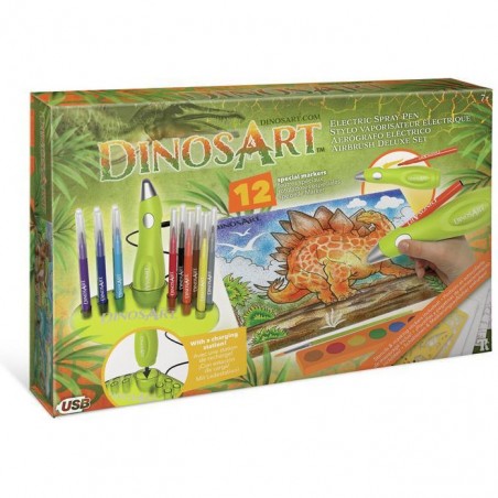 Coffret stylo projeteur éléctrique - Dinos Art