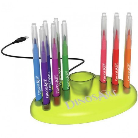 Coffret stylo projeteur éléctrique - Dinos Art