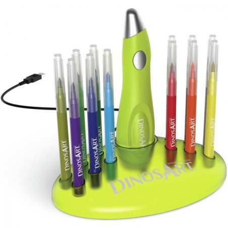 Coffret stylo projeteur éléctrique - Dinos Art