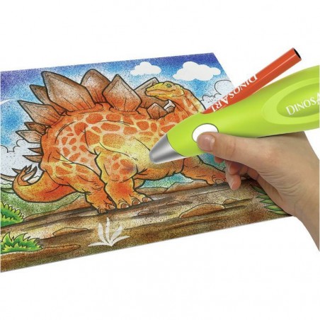 Coffret stylo projeteur éléctrique - Dinos Art