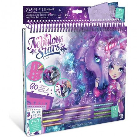 Carnet Créatif Chevaux fantastiques - Space - Nebulous Stars