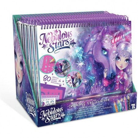 Carnet Créatif Chevaux fantastiques - Space - Nebulous Stars