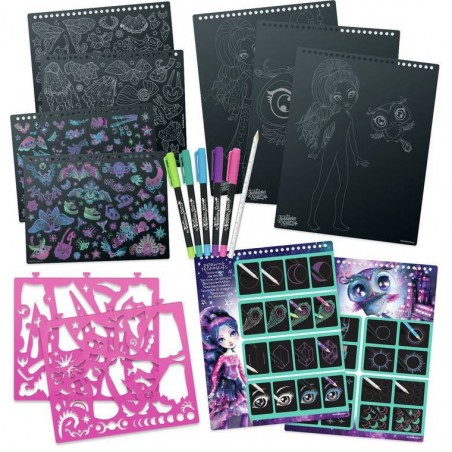 Carnet de croquis créatif - Zentangle Black Pages Eclipsia - Nebulous Stars