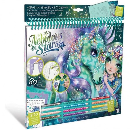 Carnet Créatif Chevaux fantastiques - Water - Nebulous Stars