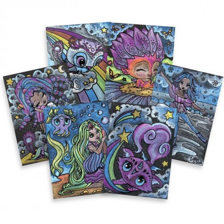 11207TT - Ensemble artistique noir absolu - Nebulous Stars