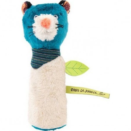 Hochet en tissu Zimba la panthère Moulin Roty