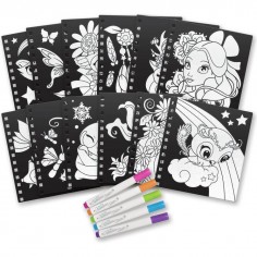 Carnet de coloriage velours - Nebulous Stars