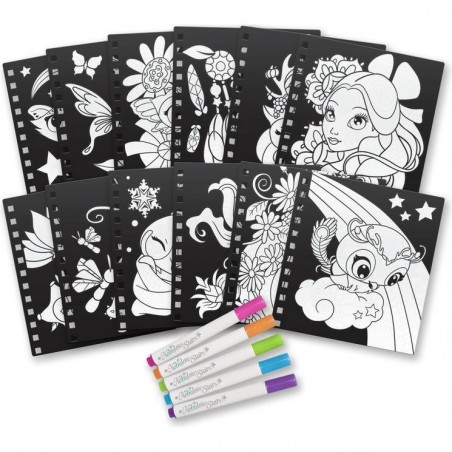 Carnet de coloriage velours - Nebulous Stars