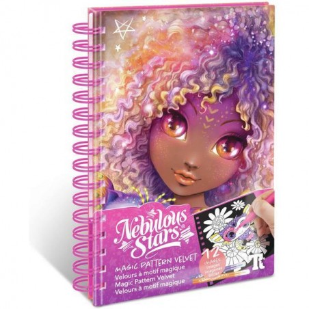 Carnet de coloriage velours - Nebulous Stars