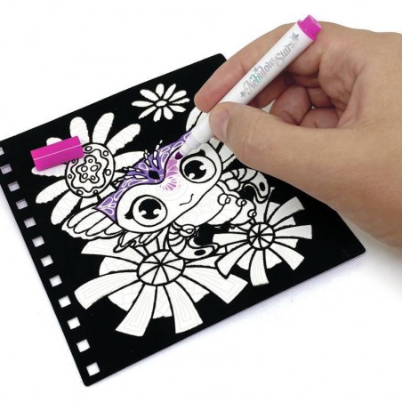 Carnet de coloriage velours - Nebulous Stars