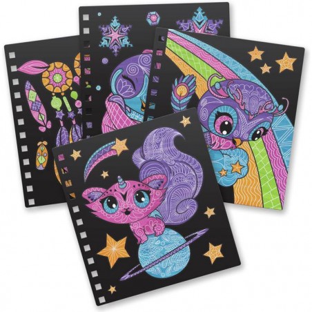 Carnet de coloriage velours - Nebulous Stars