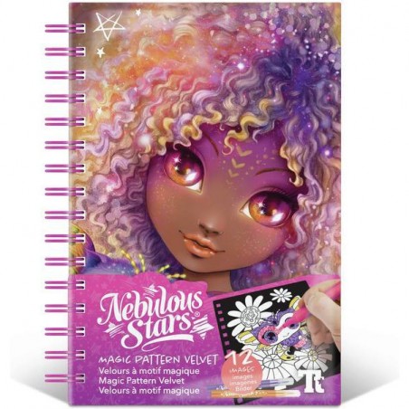 Carnet de coloriage velours - Nebulous Stars