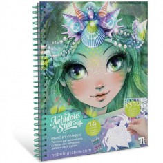 Carnet Créatif - Peinture par autocollants - Nebulous Stars