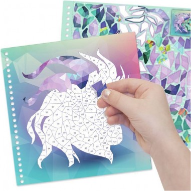 Carnet Créatif - Peinture par autocollants - Nebulous Stars