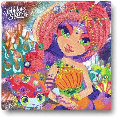 Peinture à numéros sur toile de Coralia - Nebulous Stars