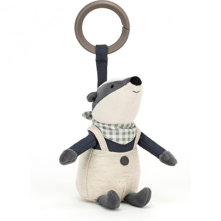 Peluche Hochet Blaireau Little Rambler - Jellycat