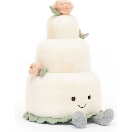 Jellycat - Peluche Gateau de mariage Weeding Cake Amuseable