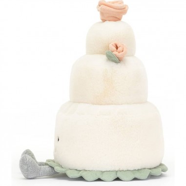 Jellycat - Peluche Gateau de mariage Weeding Cake Amuseable
