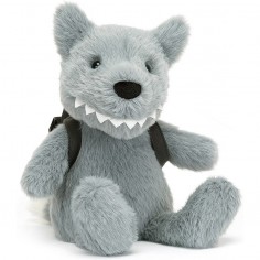 Peluche Loup et son sac à dos - Jellycat