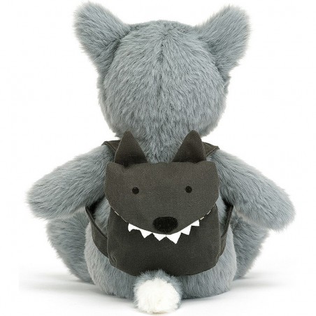Peluche Loup et son sac à dos - Jellycat