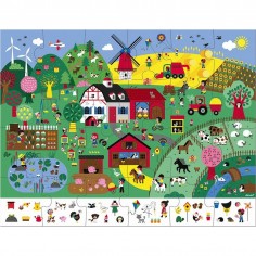 Puzzle 24 pièces Ferme - Janod 2