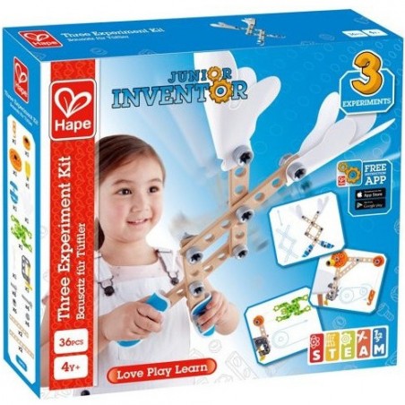 Kit 3 Expériences Junior Inventor Hape Jeu de Construction - Hape Toys