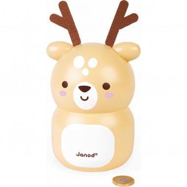 Tirelire bois Faon - Janod