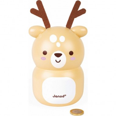 Tirelire bois Faon - Janod