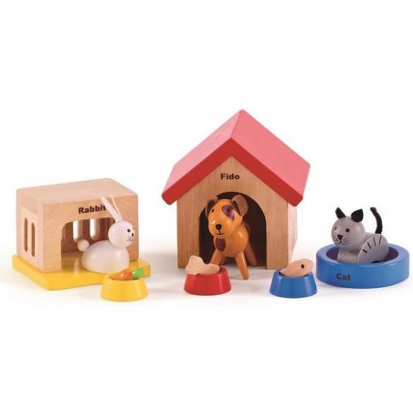 Animaux de la famille - Accessoires de poupée - un jeu - Hape