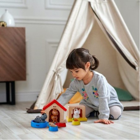 Animaux de la famille - Accessoires de poupée - un jeu - Hape