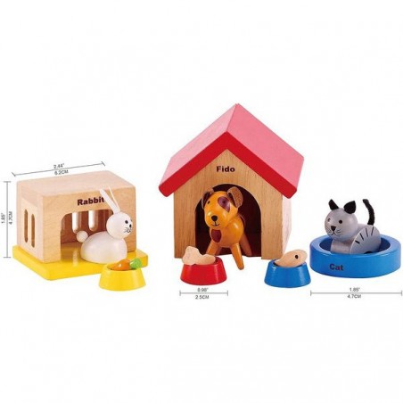 Animaux de la famille - Accessoires de poupée - un jeu - Hape
