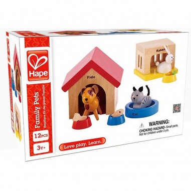 Animaux de la famille - Accessoires de poupée - un jeu - Hape