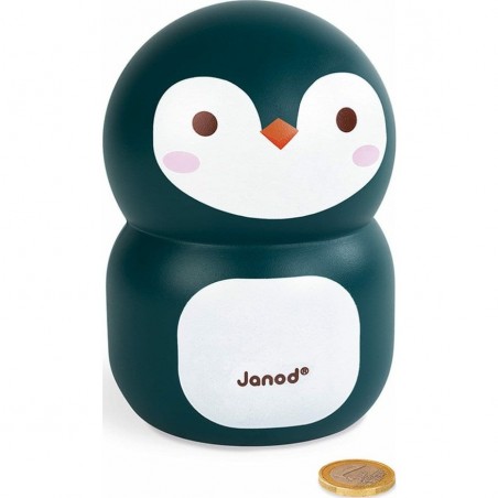 Tirelire bois Pingouin - Janod
