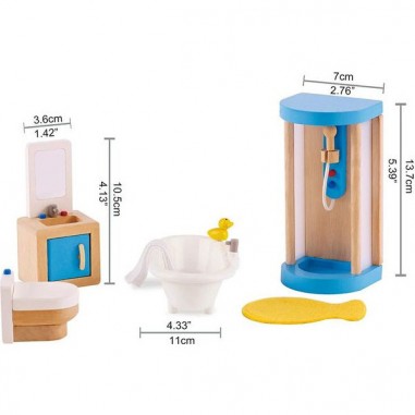Accessoires maison de poupée Salle de bain - Hape