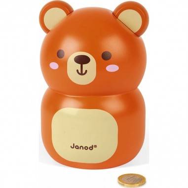 Tirelire bois Ours - Janod