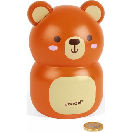 Tirelire bois Ours - Janod