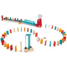 Circuit de dominos cascade en bois, le marteau - Hape Toys