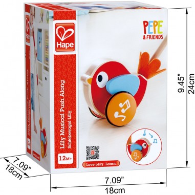 Jouet à pousser : lilly, l'oiseau - hape - Hape Toys
