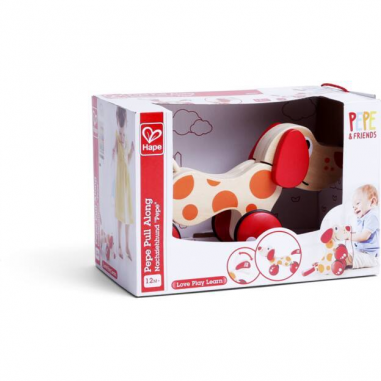 Chien Puppy à tirer de Hape - Pepe & Friends - Hape Toys