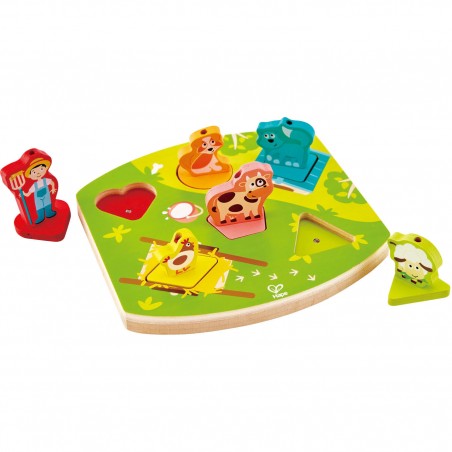 Puzzle Sonore Bruits de la Ferme en Bois par Hape - Hape Toys