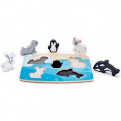 Puzzle tactile animaux polaires - Hape - Hape Toys