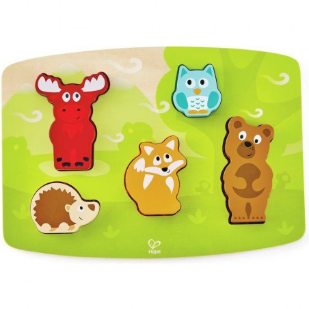 Puzzle Tactile Animaux de la Forêt - Un jouet - Hape