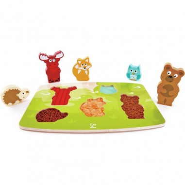 Puzzle Tactile Animaux de la Forêt - Un jouet - Hape