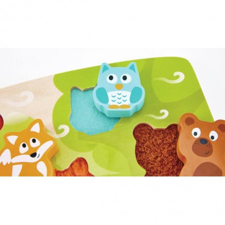 Puzzle Tactile Animaux de la Forêt - Un jouet - Hape