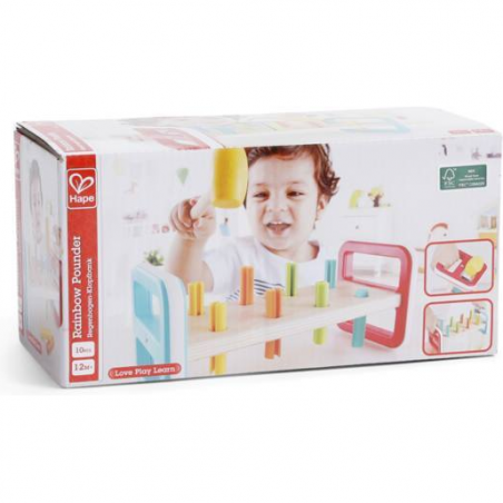 Banc à marteler Arc en Ciel - Hape - Hape Toys