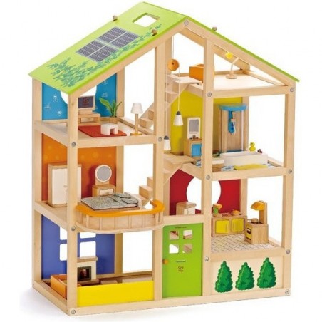 Maison toute saison meublée - maison de poupée Hape - Hape Toys