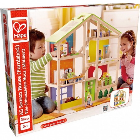 Maison toute saison meublée - maison de poupée Hape - Hape Toys